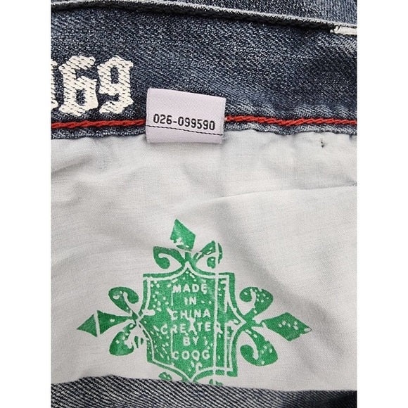 Coogi Australia Shorts Mermaid Hip Hop Baggy Embroidered Streetwear Denim Men 42 - Picture 13 of 15